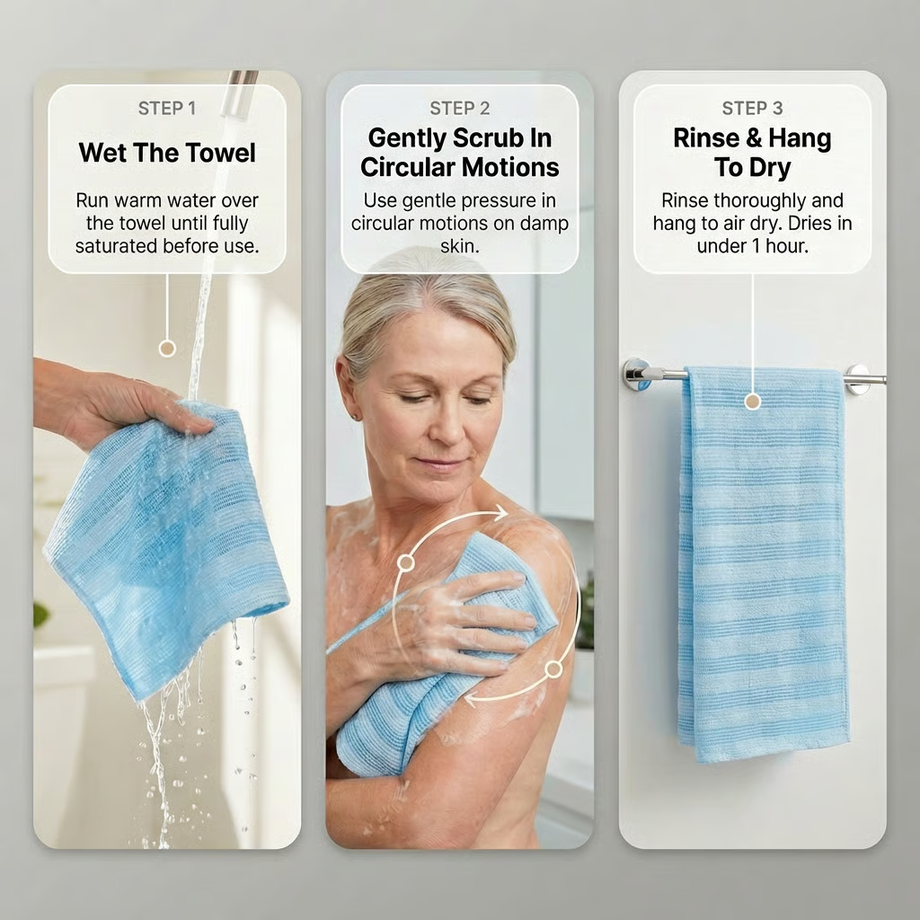 SkinMochi Japanese Exfoliating Towel